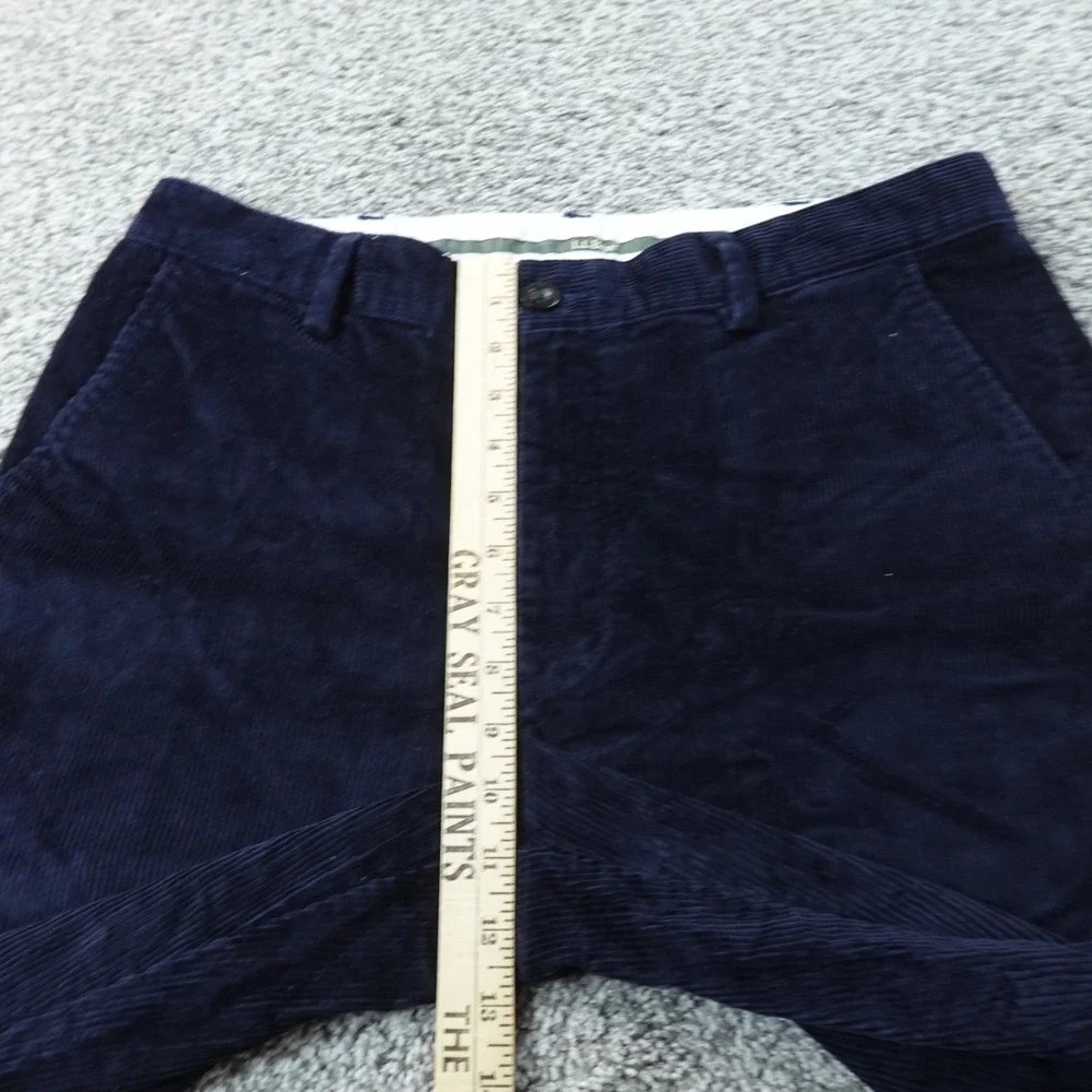 LL Bean Pants‎ Mens 34X30 Blue Corduroy Cord Chino Trouser Classic Fit Stretch